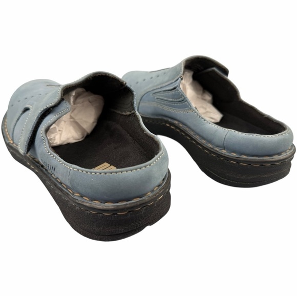 Drew Men’s Juniper 8.5 WW Blue Genuine Leather Supportive Adjustable Strap Mules main image 5